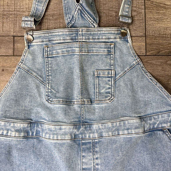 Lane Bryant Blue Denim Overalls Wide Leg - Picture 4 of 12